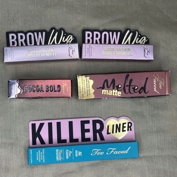 Too‎ Faced Bundle Brow Wig, Killer Liner, Melted Matte & Cocoa Bold Collection - Picture 1 of 5